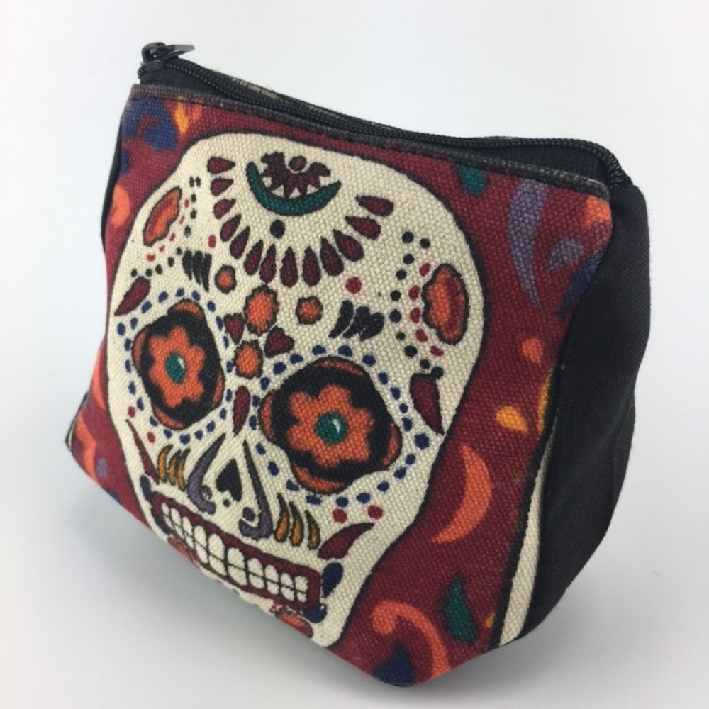 Day of the dead/ sugar skull coin purse/wallet